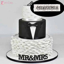 Mr & Mrs Fondant Cutter. Essential Tool For Wedding Cakes