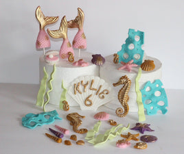 Deluxe Sea Theme Edible Cake Decoration Set