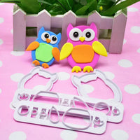 Gumpaste Owl Cutter Set. Makes 2 Size Owls