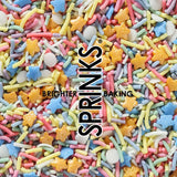 Pastel Rainbow Riot Sprinkle Medley - 30gm Sprinks