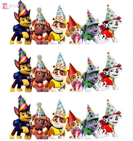 Paw Patrol Edible Image Strips. Perfect for cake sides