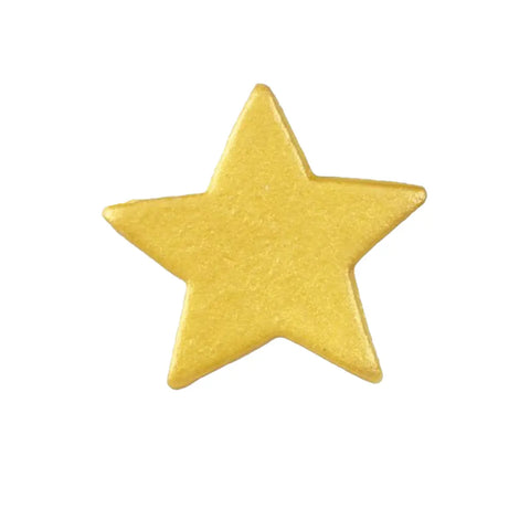 Pearl Gold Gumpaste Stars 9 Pack