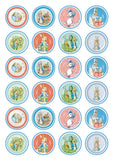 Peter Rabbit Wafer Paper Cupcake Toppers. The Cake Mixer