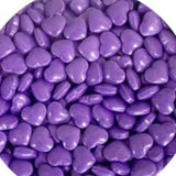 Edible Heart Candy Sprinkles Purple 30gm Sprink'd