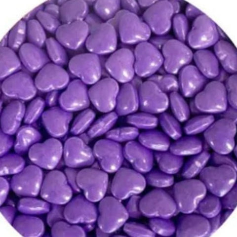 Edible Heart Candy Sprinkles Purple/ Pink 30gm