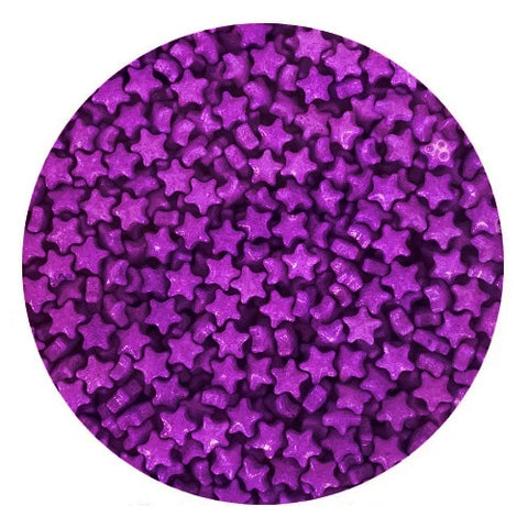 Edible Pink/ Purple Star Sprinkles 7mm