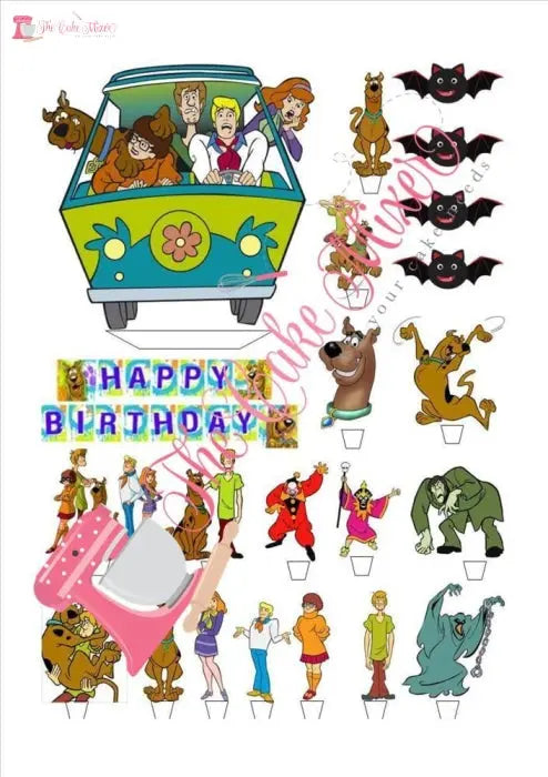 Scooby Doo Edible Premium Wafer Paper Cake Topper The Cake Mixer