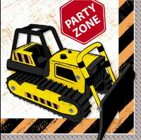 Construction Theme Party Napkins. 20 Pack