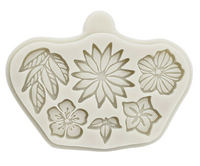 6 Cavity Flower Silicone Mould. Assorted Flowers