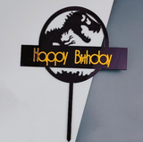 Jurassic Theme Acrylic Cake Topper