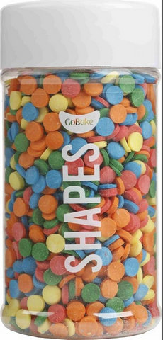Rainbow confetti 5mm sprinkles by GoBake