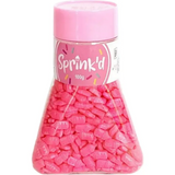 Edible Mini Baby Bottle Sprinkles - Pink - 100gm