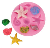 Sea Theme With Starfish Silicone Mould The Cake Mixer