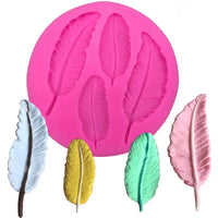 Cake Decorating Silicone Feather Mould 4 Cavity