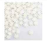 Snowflake Candy Sprinkles Pearl White 70gm Go Bake
