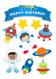 Space Edible Premium Wafer Paper Cake Topper The Cake Mixer