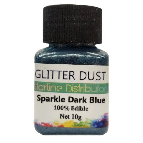 Edible Glitter Dark Blue Sparkle. 100% Edible
