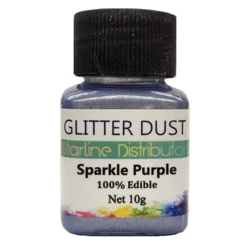 Edible Glitter Dust Purple Sparkle 10gm. 100% Edible
