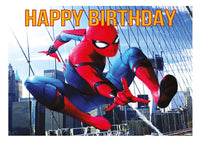Spiderman Edible Cake Image - Choose Shape