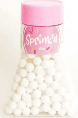 Sprink'd 8mm Matte White Sugar Balls