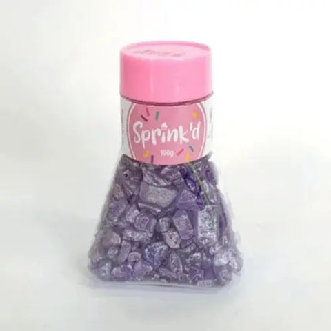 Sprink'd Edible Geode Rocks Purple