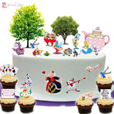 Stand Up Alice in Wonderland Scene Edible Wafer Paper Cake Topper The Cake Mixer