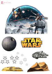Stand Up Star Wars Scene Edible Premium Wafer Paper Cake Topper The Cake Mixer