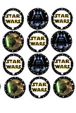 StarWars Cupcake Toppers x12 The Cake Mixer