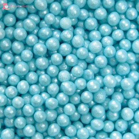 Sugar Pearls 3mm Blue 40gm