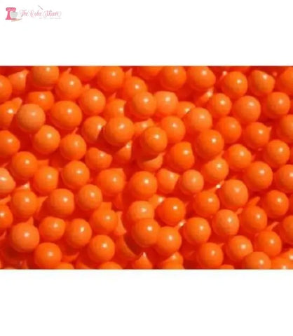 Sugar Pearls 3mm Orange 40gm