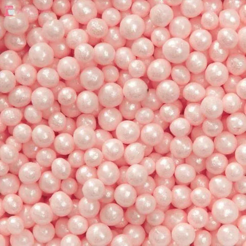 Sugar Pearls 3mm Pink 40gm