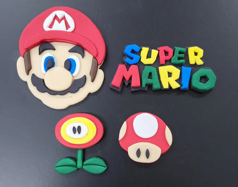 Super Mario Edible Cake Decorations