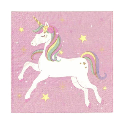 Enchanted Unicorn Paper Party Napkins. Adorable!