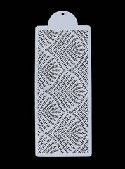 Wheat Grass Pattern Cake Stencil. Flexible Plastic
