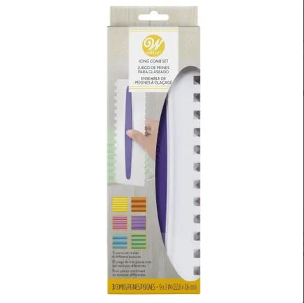 Wilton Buttercream Combs. Set of 3. Double Sided