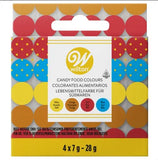 Wilton Candy Food Colours - 4 Pack Primary Colours Wilton