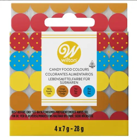 Wilton Candy Food Colours - 4 Pack Primary Colours