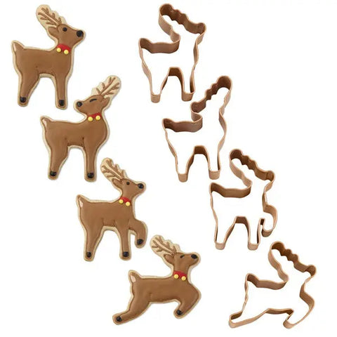 Wilton Reindeer Cookie Cutters Set of 4