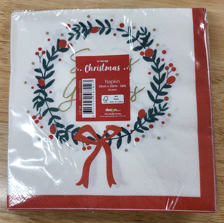 Xmas Theme Napkins - Traditional Designs