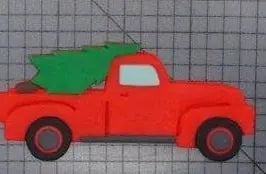 Xmas Truck Edible Cake Decoration