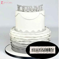 You & Me Fondant Cutter. Top Quality Plastic.