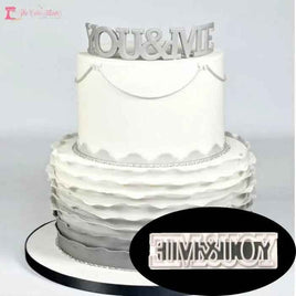 You & Me Fondant Cutter. Top Quality Plastic.
