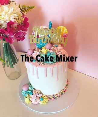 Celebration Buttercream Drip Cake. Choose Your Colour