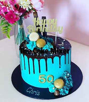 Celebration Buttercream Drip Cake. Choose Your Colour - The Cake Mixer
