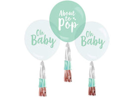 Baby Shower Balloons With Tassles