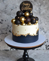 Black & Gold Theme Cakes