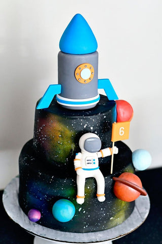 Space Theme Birthday Cake