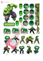 Hulk Edible Premium Wafer Paper Cake Topper
