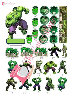 Hulk Edible Premium Wafer Paper Cake Topper