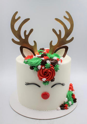 Christmas Theme Buttercream Cake
